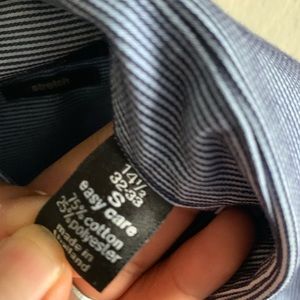 Bar lll blue striped button up